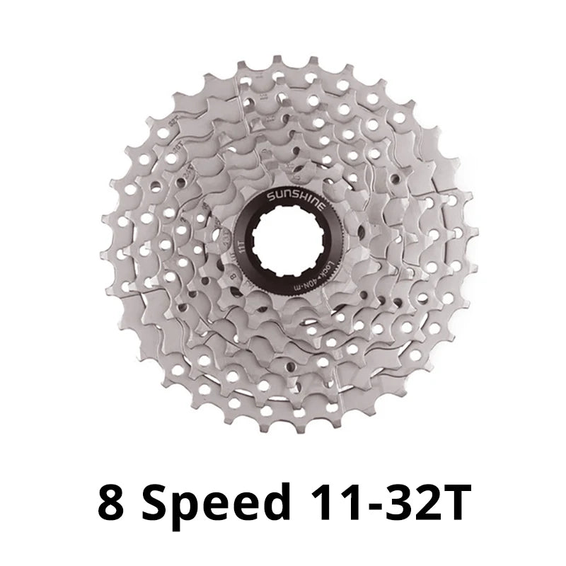 New SUNSHINE 8/9/10/11/12 Speed Road Bike Cassette Sprocket Bicycle Chainwheel Compatible with SRAM Bike Parts-WAYBIKER