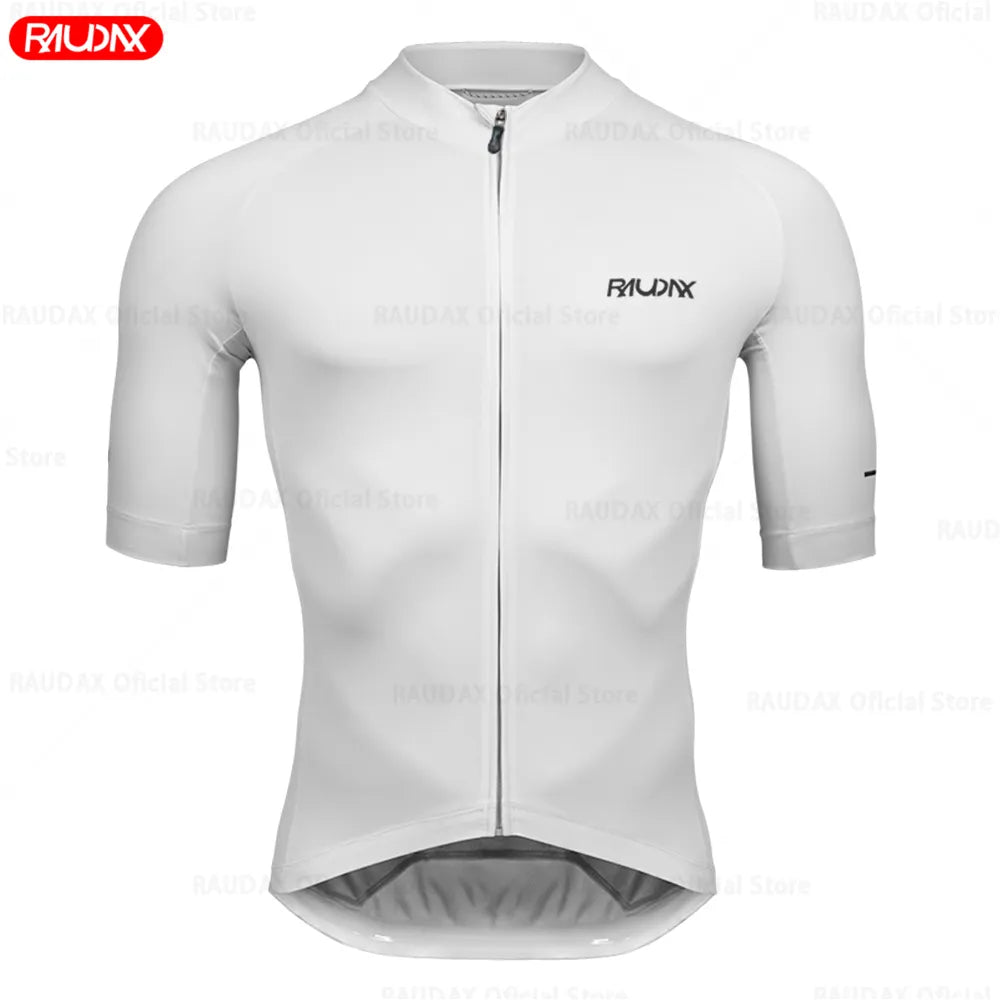 Men Cycling Jersey RAUDAX Top Quality Cycling Racing Bike Shirts Cycling Clothes Maillot Summer MTB Ropa Ciclismo Uniform Kit-WAYBIKER
