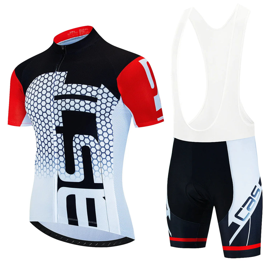 New Cycling Jersey Set Summer Cycling Clothing MTB Bike Clothes Uniform Maillot Ropa Ciclismo Men's Cycling Clothes Bicycle Suit-WAYBIKER