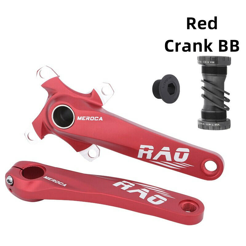 MEROCA Bicycle Crankset 170mm Forging Crank Narrow Wide teeth 104BCD Chainring 32/34/36/38T Chain Wheel For MTB bike crankset-WAYBIKER
