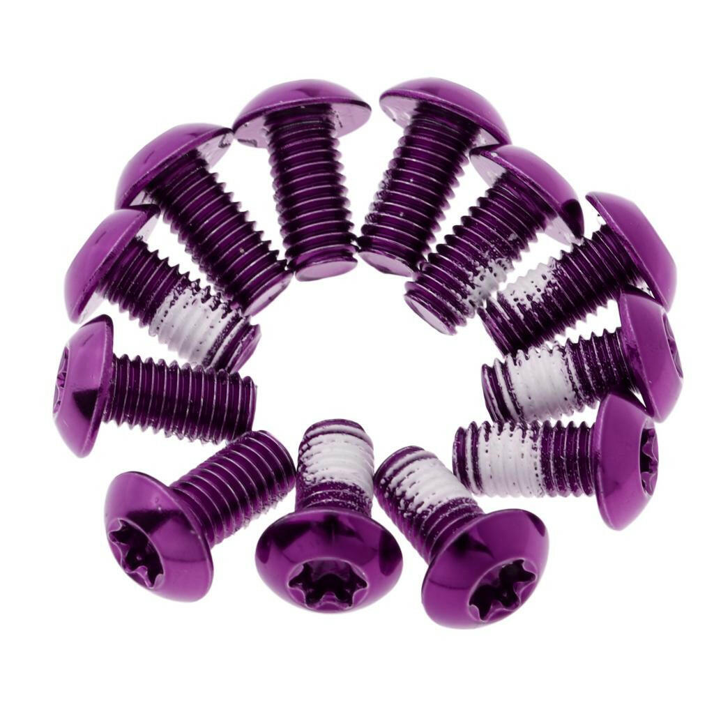 12 Pcs Steel Screw for Disc Brake for Mountain Bike BMX  Ultralight M5 X 10mm-WAYBIKER