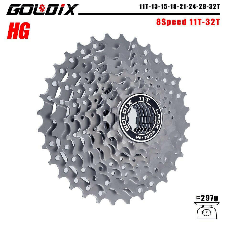GOLDIX MTB/Road bike Cassette 11-25/28/32/34/36T bicycle freewheel 8/9/10/11/12 speed sprocket flywheel for Shimano SRAM-WAYBIKER