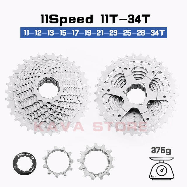Sunshine HG Road Bike Cassette 8 9 10 11 12 Speed 11-23T/25T/28T/30T/32T/34T Bike Flywheel Sprocket for SHIMANO-WAYBIKER
