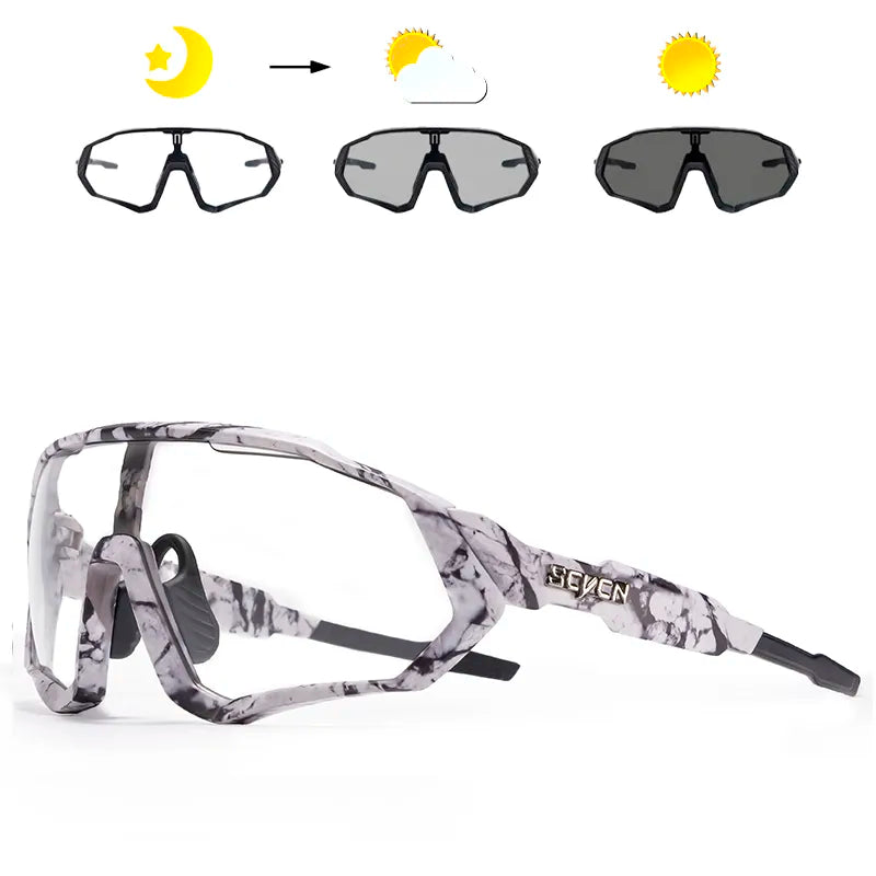 SCVCN Men Women Cycling Glasses Photochromic Bicycle Outdoor Sports Glasses MTB Road Bike Sunglasses UV400 Hiking Glasses-WAYBIKER