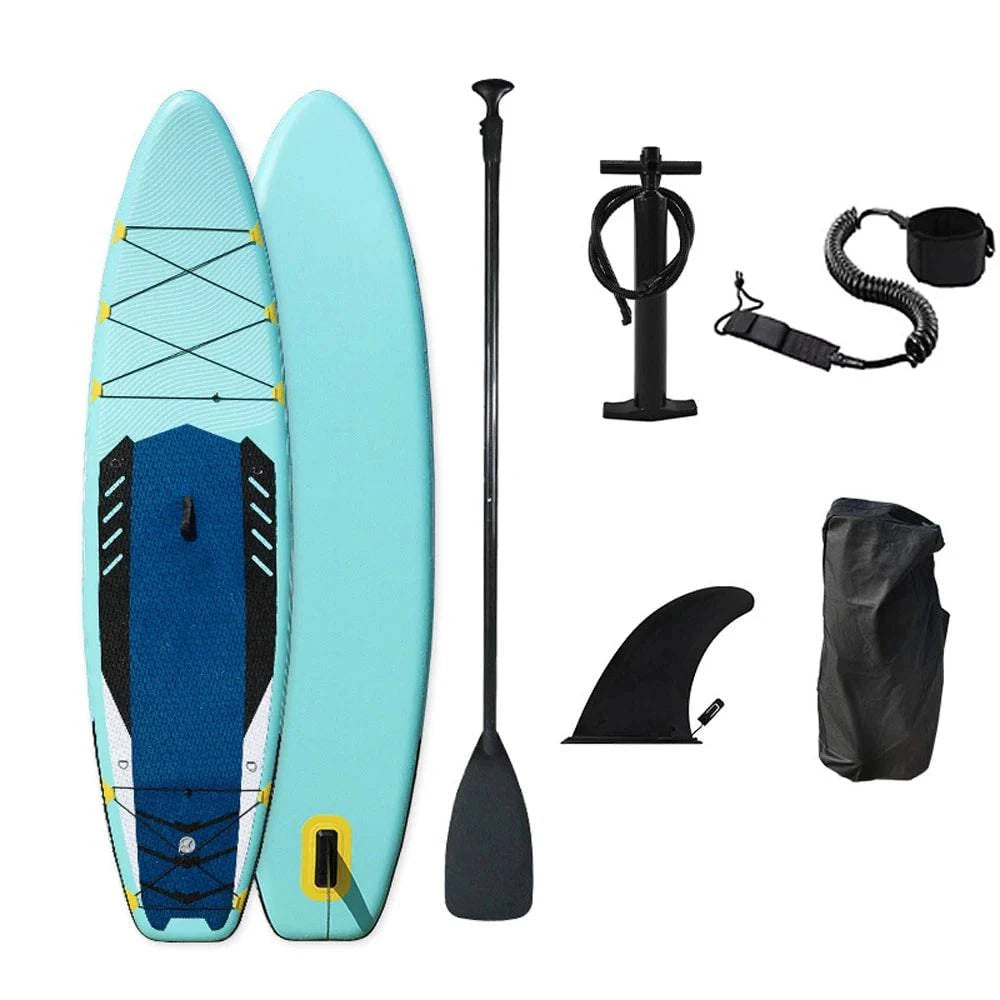 Inflatable Stand-Up Surfboard Seaside Beach Water-skiing Surfboard Pulp Board Water Sports Thicken PVC Surfboard Paddle Board-WAYBIKER
