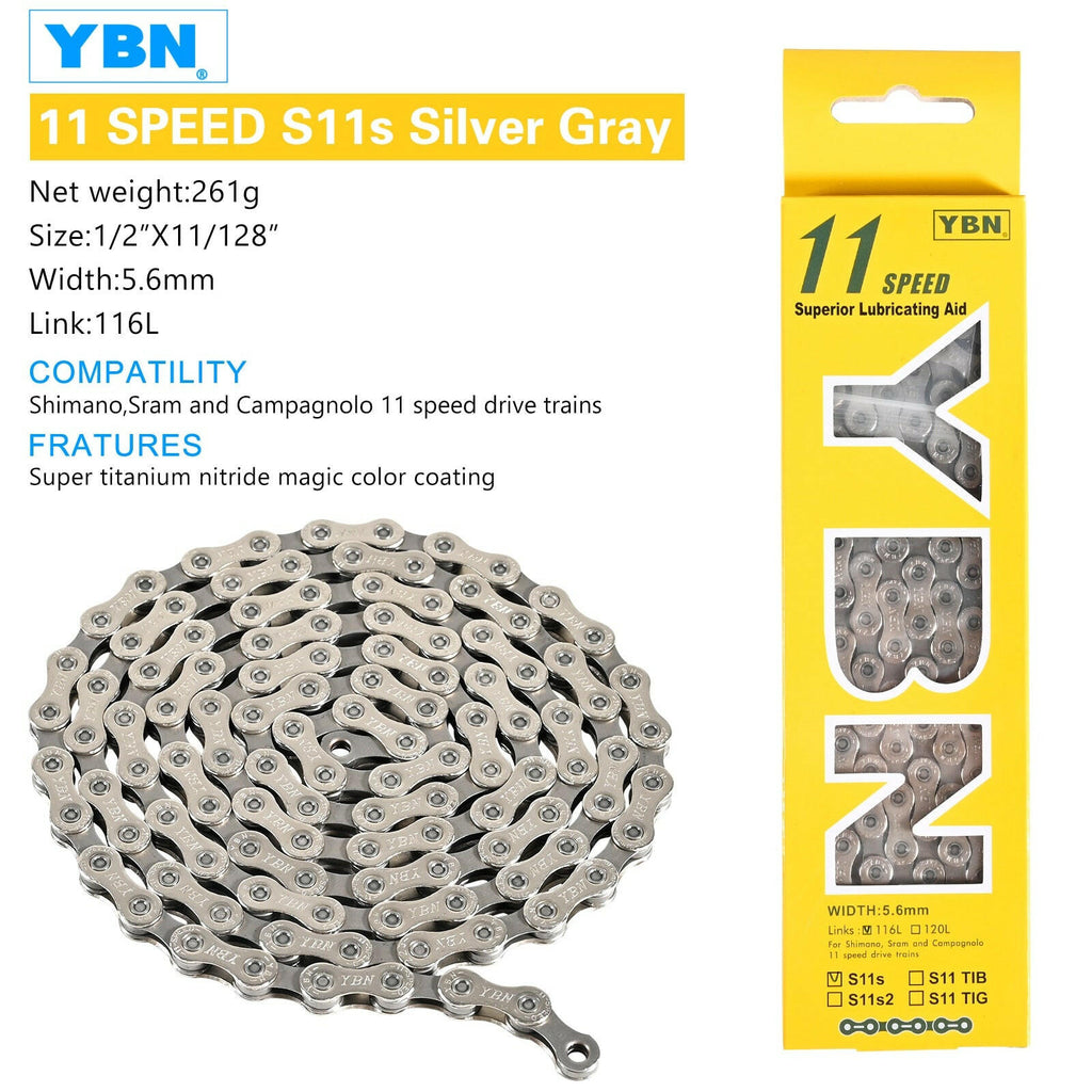Mountain Road Bicycle Hollow Chain X12L X10 X10sl X9sl X11sl  9 10 11s12S Gold Black 126L Long Suitable for SHIMANO and SRAM-WAYBIKER