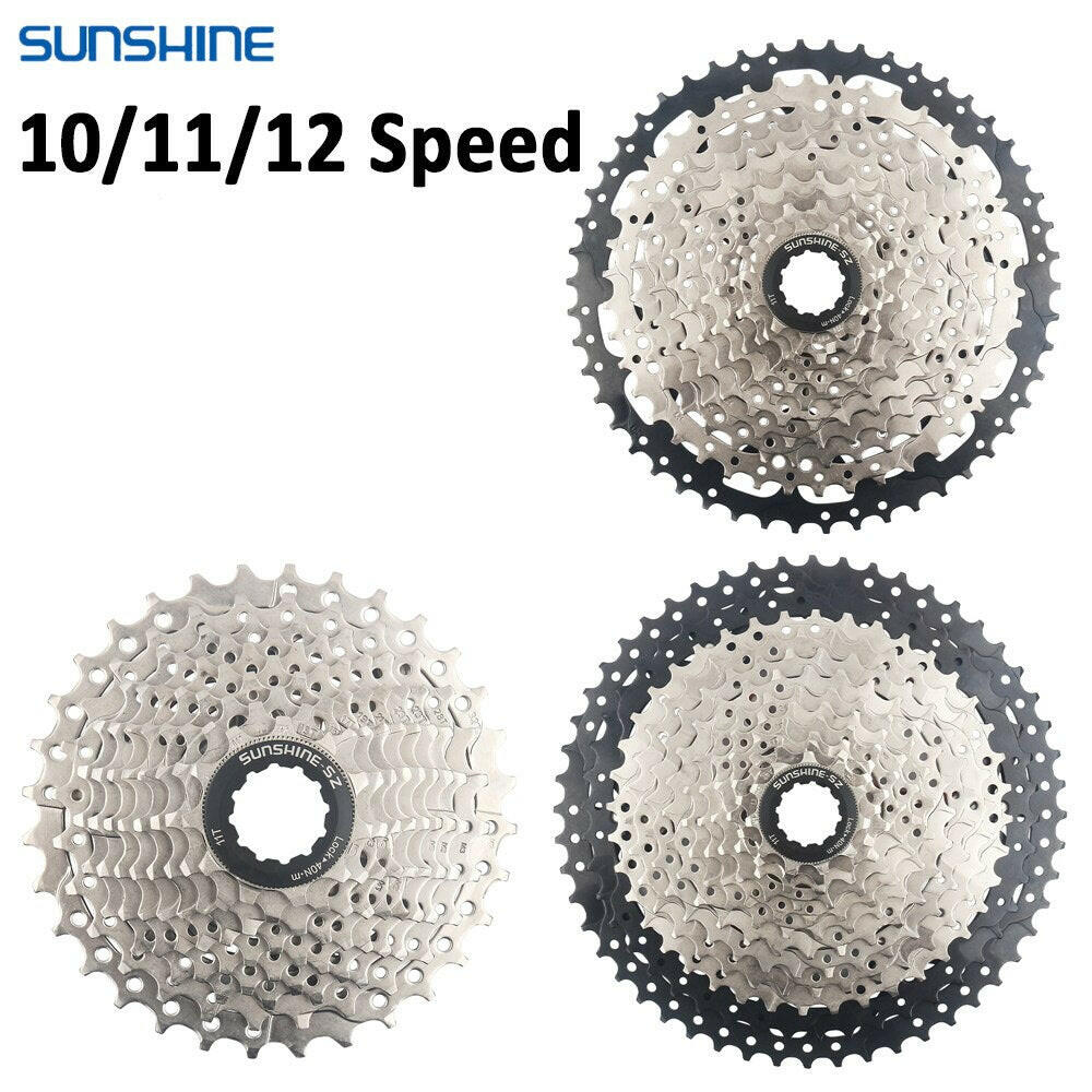 Sunshine MTB Cassette 10 11 12 Speed Road Bike Ratchet 32T 50T 52T 11S Bicycle Freewheel 12V K7 Mountain Bike Ratchet