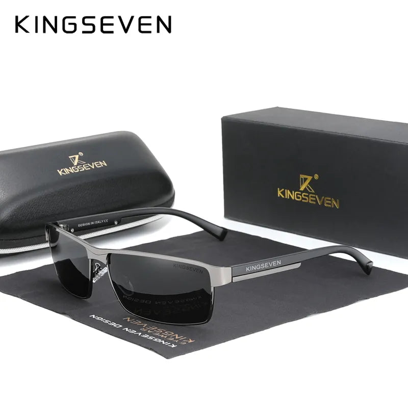 KINGSEVEN NEW Polarized Sunglasses Men Women Driving Square Eyewear Men's Sun Glasses Male Goggle UV400 Gafas De Sol-WAYBIKER