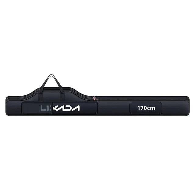 Fishing Bag Portable Folding Fishing Rod Reel Bag Fishing Pole Gear Tackle Tool Carry Case Carrier Travel Storage Bag Organizer-WAYBIKER