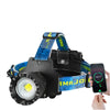 2023 New Portable Super Bright Headlamp 18650 Rechargeable LED Head Flashlight Outdoor Waterproof Zoom Camping Fishing Lantern-WAYBIKER