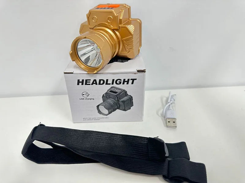 Strong Super Bright Headlamp LED Head Mounted Fishing Torch Outdoor Long Rang Camping Cycling Hunting Searchlight Headlight-WAYBIKER