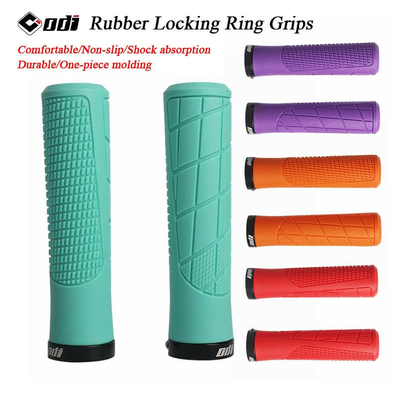 ODI Rubber Handlebar Grips Folding Balance Bike Riding Grips Shockproof Non-slip Mountain Road Bicycle Handlebar Accessories-WAYBIKER