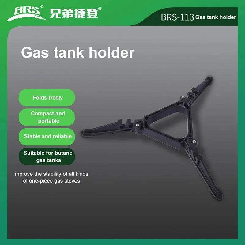 BRS-113 Foldable Flat Gas Tank Bracket Outdoor Stove Gas Tank Holder Canister Tripods Stand Anti Dumping Base Tilting Prevention-WAYBIKER