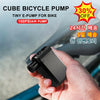 100PSI Bicycle Pump Mini Aluminum Cube Bike Air Pump Inflator Schrader Valve Motorcycle Air Compressor MTB Bicycle Accesories-WAYBIKER