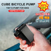 100PSI Bicycle Pump Mini Aluminum Cube Bike Air Pump Inflator Schrader Valve Motorcycle Air Compressor MTB Bicycle Accesories