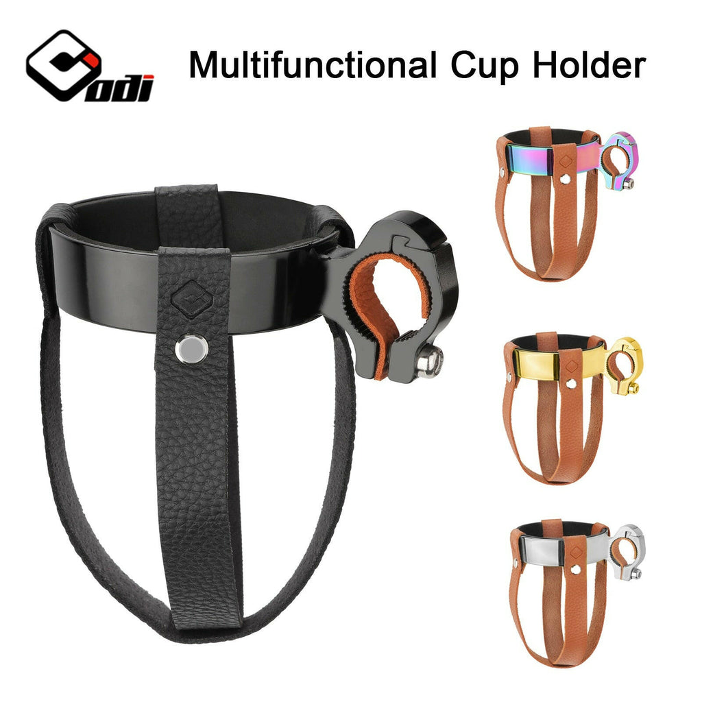 ODI Retro Bicycle Water Bottle Cage Aluminum Alloy Coffee Cup Holder Multifunctional EquipmentCup Holder for Motorbike Cycling-WAYBIKER