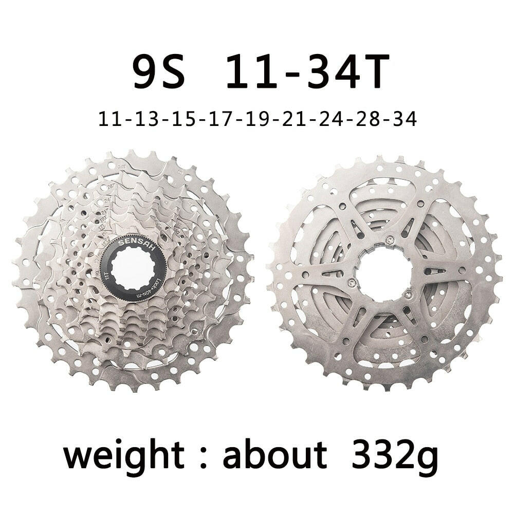 SENSAH 8/9/10/11/12 Speed Road Bike Cassette 11V 23T/25T/28T/30T/32T/34T/36T Bicycle Freewheel K7 10S Flywheel for  HG Hub-WAYBIKER