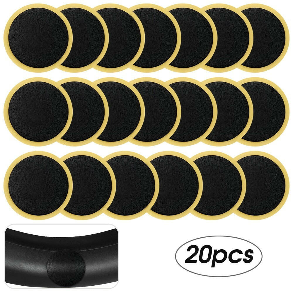 10/20Pcs Tire Repair Patches Car Motorcycle Bike Tire Repair Tools Glue-free Protection Adhesive Quick Drying Bicycle Tyre Patch-WAYBIKER