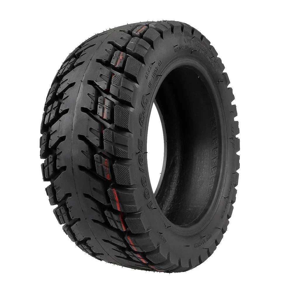 11 Inch 100/65-6.5 Scooter Tires Tubeless Tire Widened Thickened Vacuum Tire Off-Road Tire with Nozzle-WAYBIKER