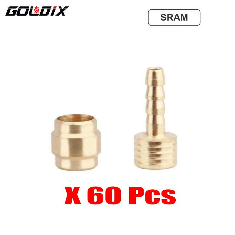 GOLDIX 20/60Pcs Bicycle Hydraulic Disc Brake Oil Pin Needle Olive Connect Insert for BH90 BH59 SRAM MAGURA Brake Oil Pipe Joint-WAYBIKER
