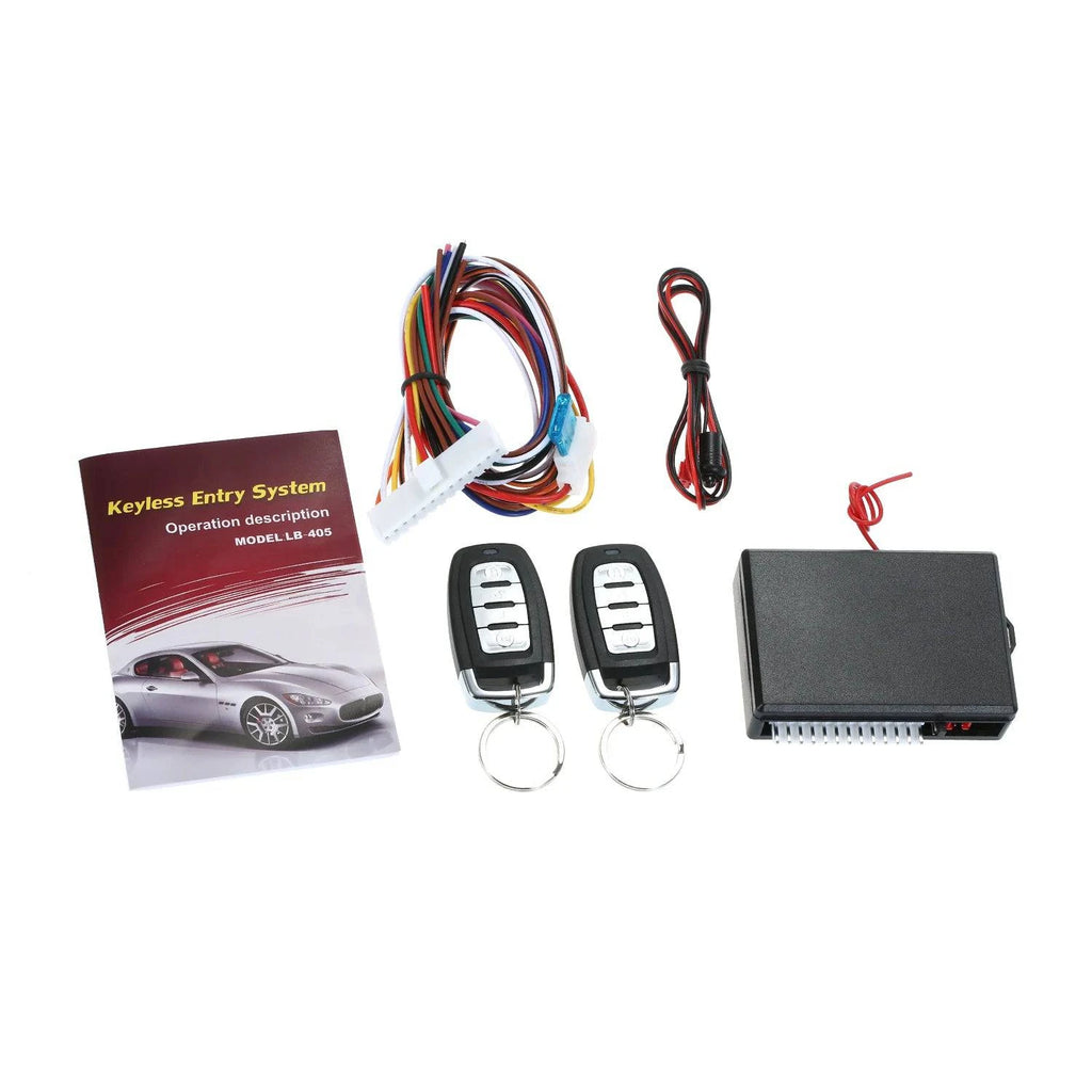 Universal Car Remote Central Kit Locking Keyless Entry System 3 Button/4 Button DC 12V for Car Vehicle Automotive Support Trunk-WAYBIKER