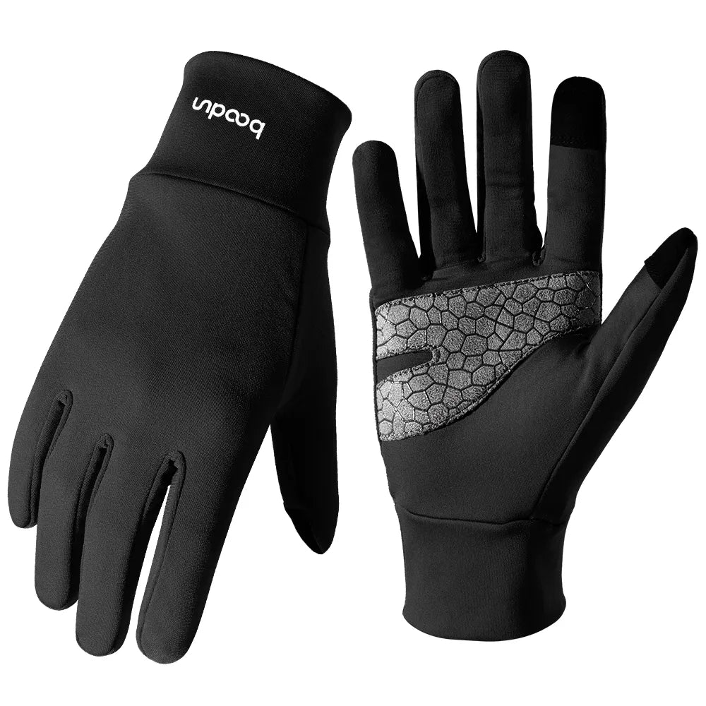 Cycling Gloves Men Winter Touch Screen Warm Sports Running Skiing Hiking Riding Driving Motorcycle Bicycle Non-Slip Glove  Women-WAYBIKER