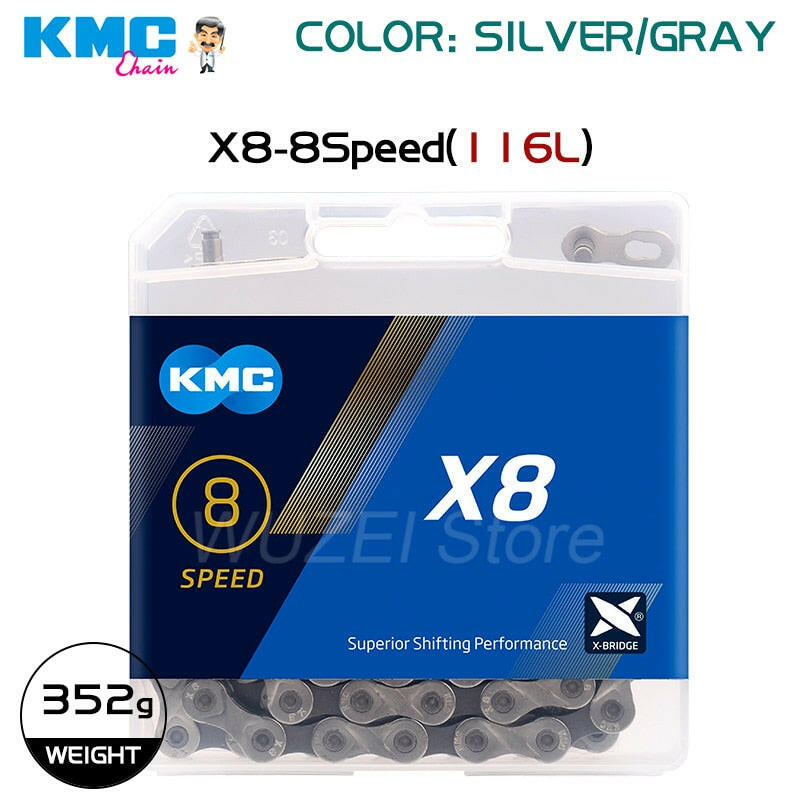 KMC Chain X8 X9 X10 X11 X12 MTB Road Bike Bicycle Chain For 8/9/10/11/12 Speed Crankset Derailleur Accessories for Shimano SRAM-WAYBIKER