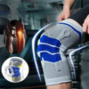 1Pc Silicone Spring Sports Knee Brace Strap Patella Medial Support Strong Meniscus Compression Unisex Sport Protection Pads-WAYBIKER