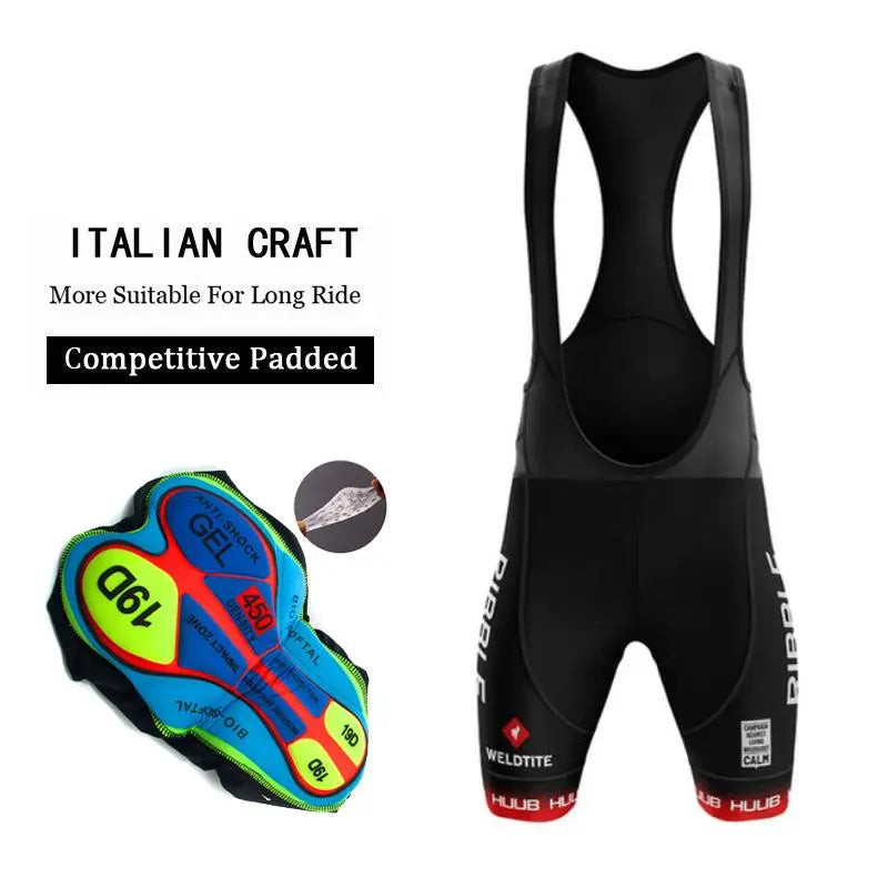 2023 HUUB Men Cycling Bib Shorts 19D Gel Pad Mountain Bike Shorts Summer Outdoor Breathable Bike Riding Bib Tights Quick Dry-WAYBIKER