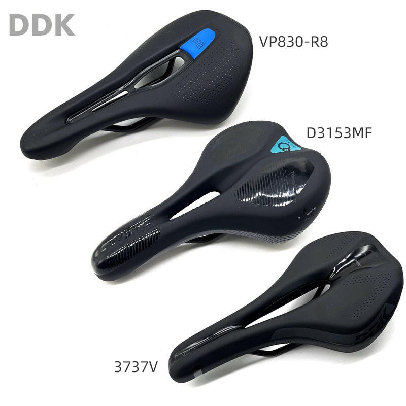 Taiwan DDK Bicycle Saddles Comfortable Cushion Road Bike MTB Saddle Ergonomic Design Steel Bow E-bike Seat Hollow-WAYBIKER