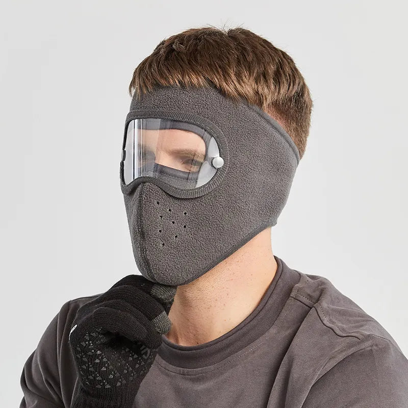 Dust-proof Cycling Bike Full Face Mask Windproof Winter Warmer Scarf Bicycle Snowboard Ski Masks with Anti-UV glasses Men Women-WAYBIKER