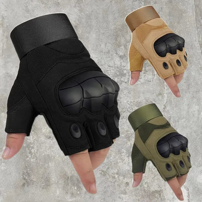 Tactical Half Fingerless Gloves Military Glove Outdoor Fitness Sport Camping Climbing Cycling Hunting Hiking Shooting Gloves Men-WAYBIKER