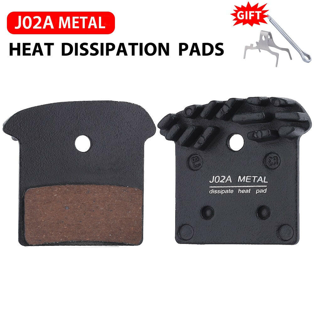 MTB Bike Disc Brake Pads J02A Resin Ice Tech bicycle hydraulic Brakes Pad Calipers SLX Deore XT XTR M8000/M9000/M9020/M987/M985-WAYBIKER