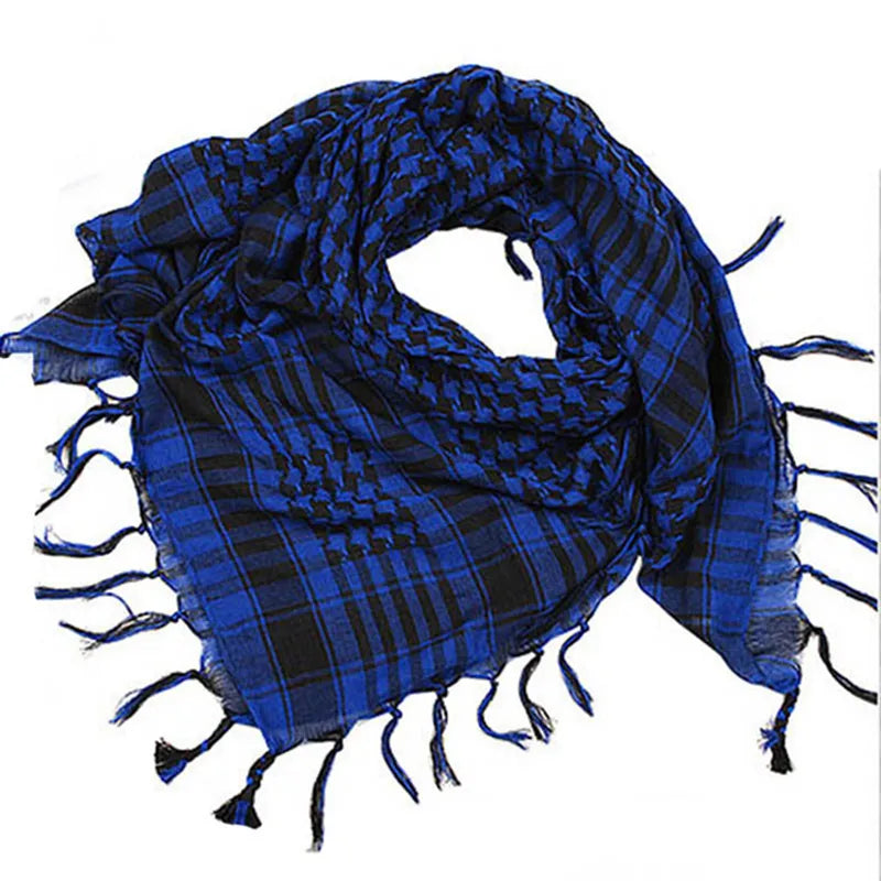 Summer Cycling man Tactical Arab Scarf Unisex Fashion Lightweight Hijab Scarf Spring Army Plaid Head Scarf Keep Warm 2023 New-WAYBIKER