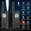 2pcs Baofeng F22 Mini Walkie Talkie PMR446 FRS Long Range Portable Two-way Radio LCD Display Type-C Charger for Hunting-WAYBIKER
