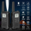 2pcs Baofeng F22 Mini Walkie Talkie PMR446 FRS Long Range Portable Two-way Radio LCD Display Type-C Charger for Hunting