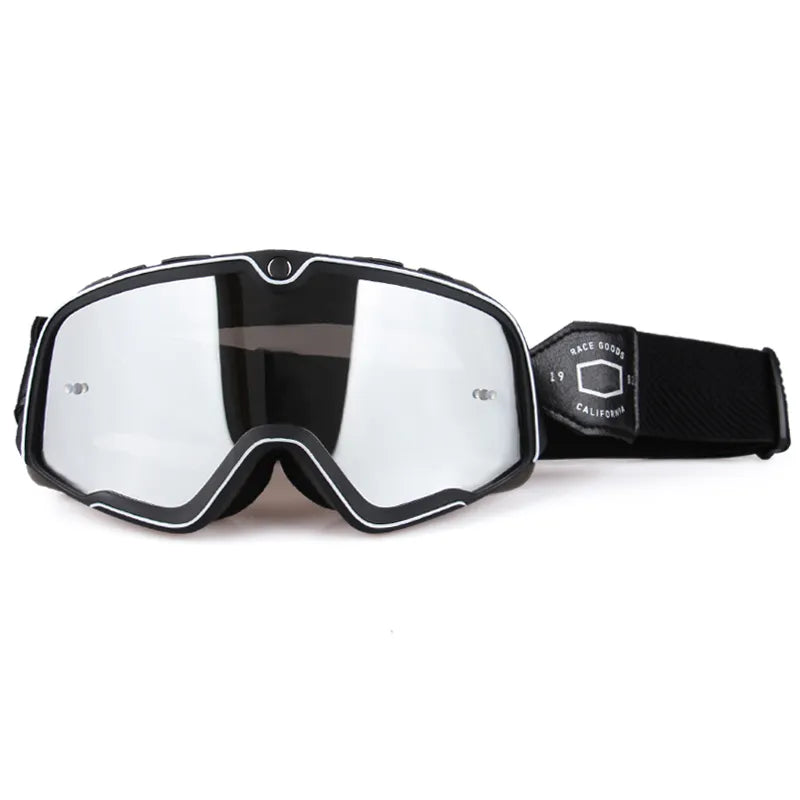 Retro Bicycles Goggles Ski Glasses Sunglasses ATV Goggles Non-slip Belt AntiUV Cafe Racer Chopper Cycling Racing Free shipping-WAYBIKER