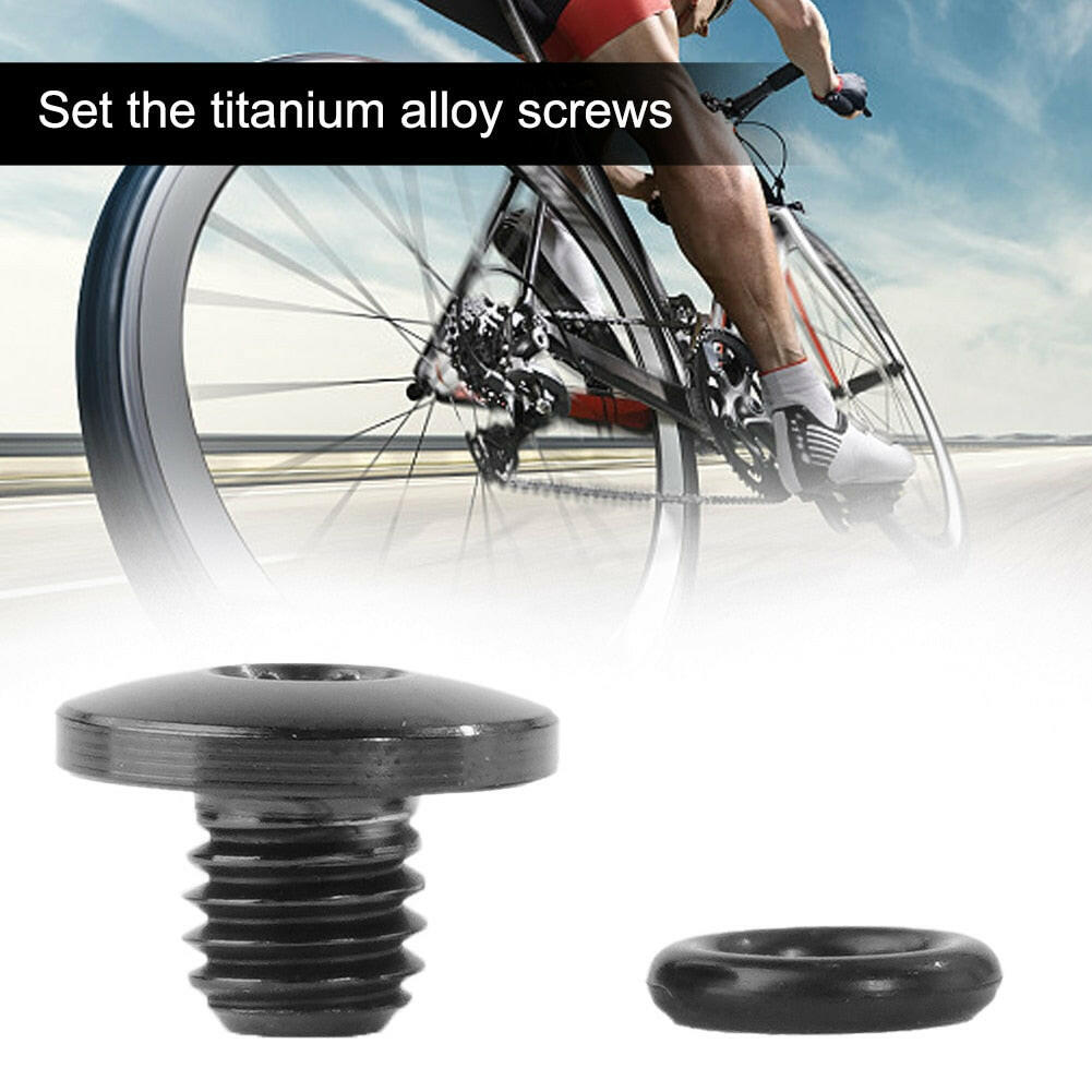 Bike Bicycle Bleed Titanium Screw With O-Ring For-Shimano XT SLX Zee Deore & LX Bicycle Hydraulic Disc Brake Screw