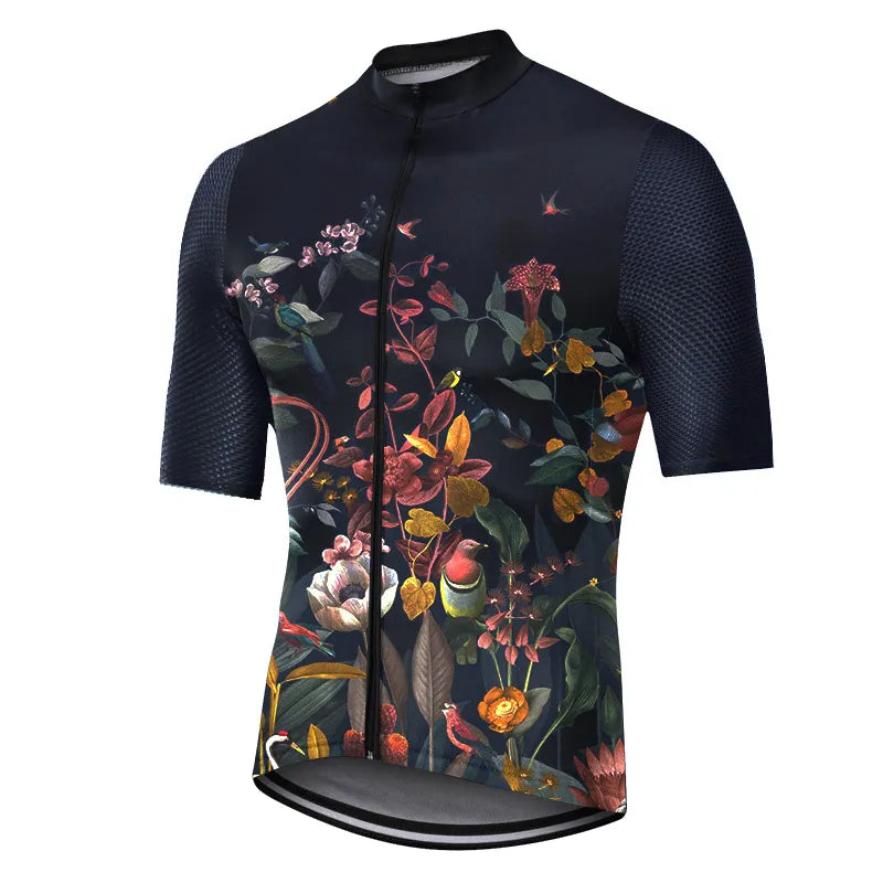 Men Short Sleeve Cycling Jersey Mtb Road Bicycle Shirt Summer Breathable Bike Jersey Cycling-WAYBIKER