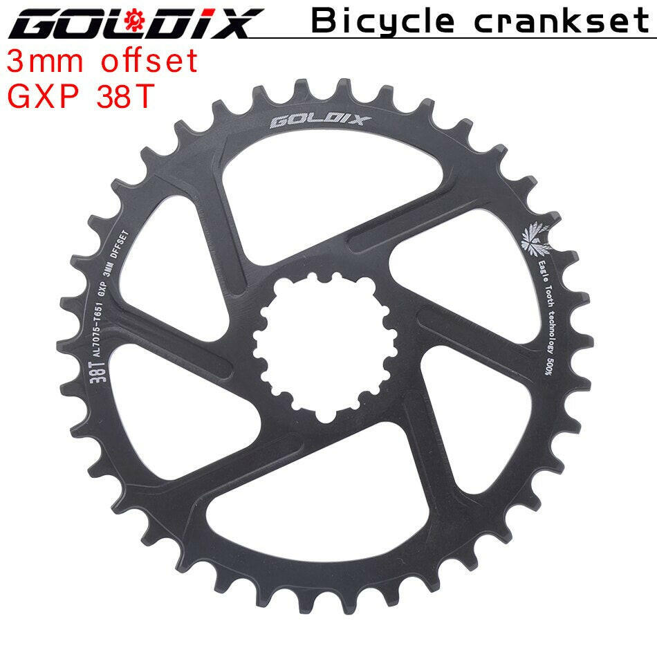 GOLDIX GXP Bicycle Chainring Wide Narrow Chainwheel 30/32/34/36/38T Crankset Crown for Sram DUB 11/12S NX XX XO GX Single Disc-WAYBIKER
