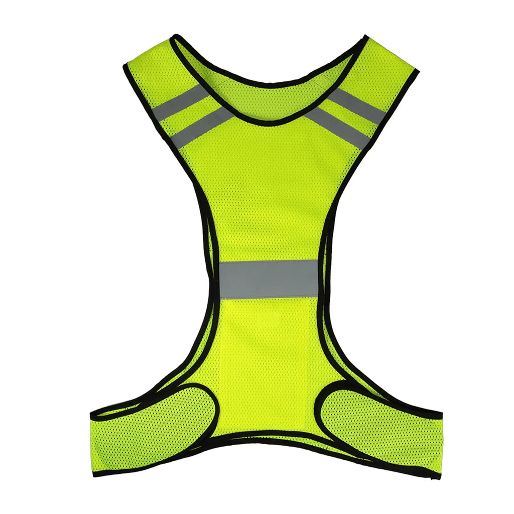Lixada Lightweight Breathable Mesh Reflective Vest High Visibility Safety Vest Gear for Running Walking Cycling Jogging-WAYBIKER