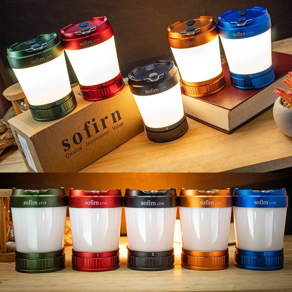 Sofirn LT1S Camping Light USBC 21700 Rechargeable Powerful Torch Portable Emergency Lantern 2700K to 6500K with Charging-WAYBIKER