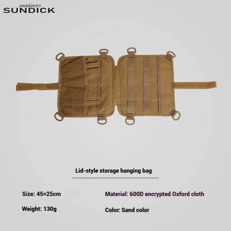 SUNDICK Outdoor Camping Storage Bag Hanging Storage Bag Side Storage Bag Oxford Cloth Thickened Multi Card Slot-WAYBIKER