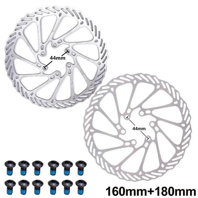 ZTTO Bicycle Brake Rotor 120 140 160 180 203mm 6 in Stainless Steel Hydraulic Brake Rotor MTB Road Bike Disc Brake With T25 Bolt-WAYBIKER