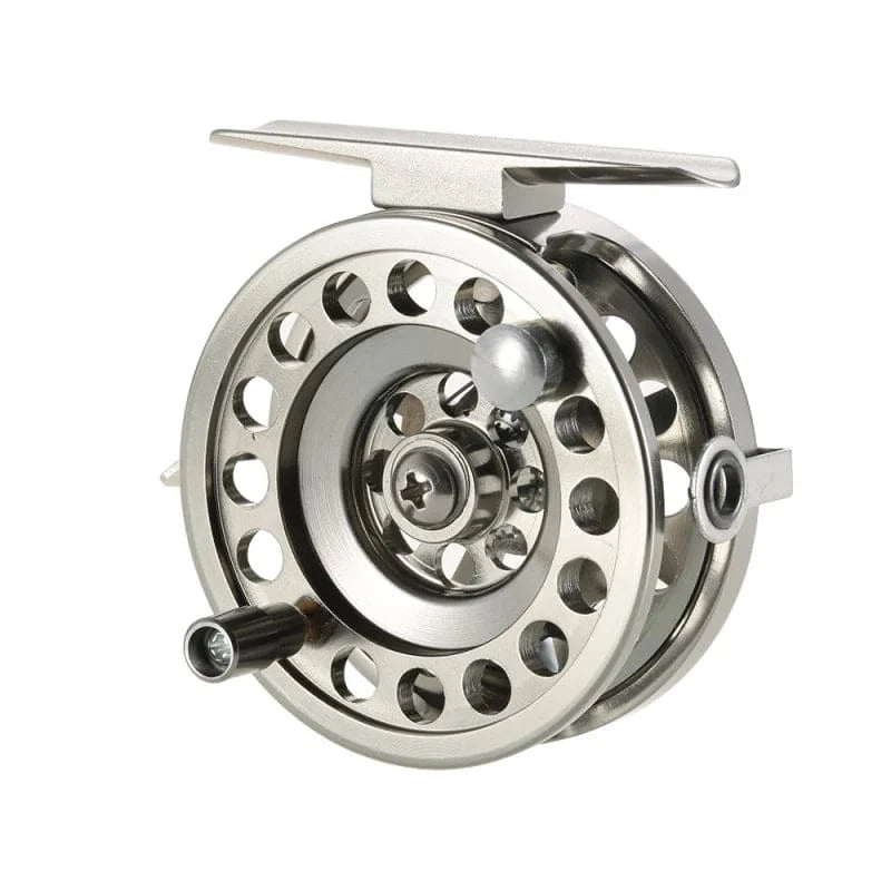 Fly Fishing Reel Right Handed Aluminum Alloy Smooth Easy to ControlIce Fishing Reels Fly Reels Fishing Accessories-WAYBIKER