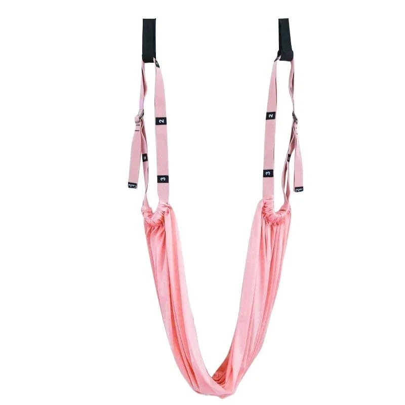 Adjustable Aerial Yoga Strap Elastic Stretch Door Hanging Yoga Belts Hammock Swing Fitness Handstand Rope Training Device Women-WAYBIKER