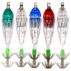 5pcs Waterproof Underwater LED Fishing Light Fish Lure Attracting Light Lamp with Squid Jig Hooks Fishing Accessories-WAYBIKER