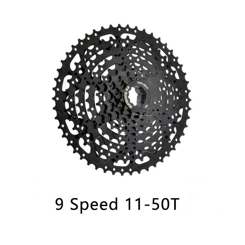 SUNSHINE 9 Speed MTB Road Bike Freewheel Cassette Flywheel 9S 25/28/32/36/40/42/46/50T for SHIMANO M370 M390 M4000 M590 Sram 9v-WAYBIKER