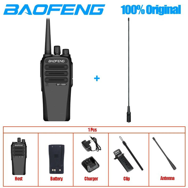 BaoFeng BF-1909 10Watts 3800mAh UHF 400-470MHz Walkie Talkie Long Range Portable Two Way Radio BF-888S Upgraded Version Station-WAYBIKER