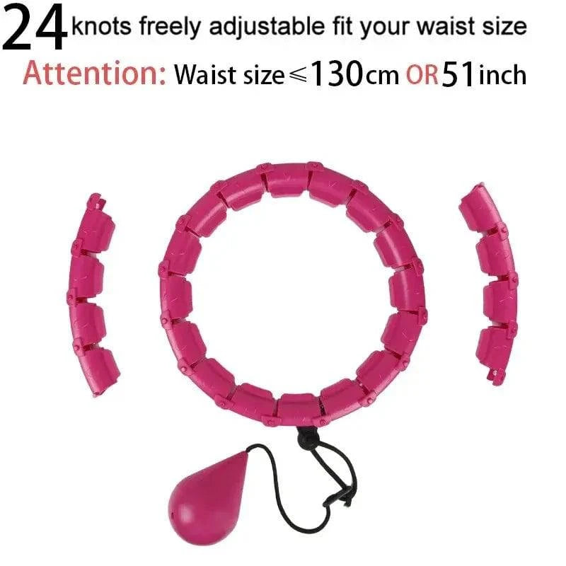 Sections Fitness Smart Sport Hoop Adjustable Thin Waist Exercise Gym Circle Ring Equipment Waist Easy Weight Loss Dropshipping-WAYBIKER